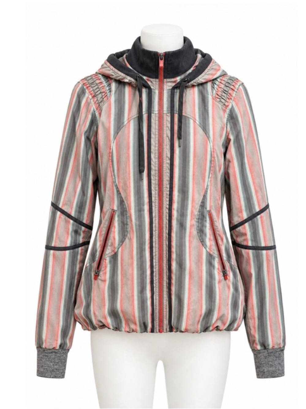 Lululemon Striped Running Windbreaker Jacket | 8